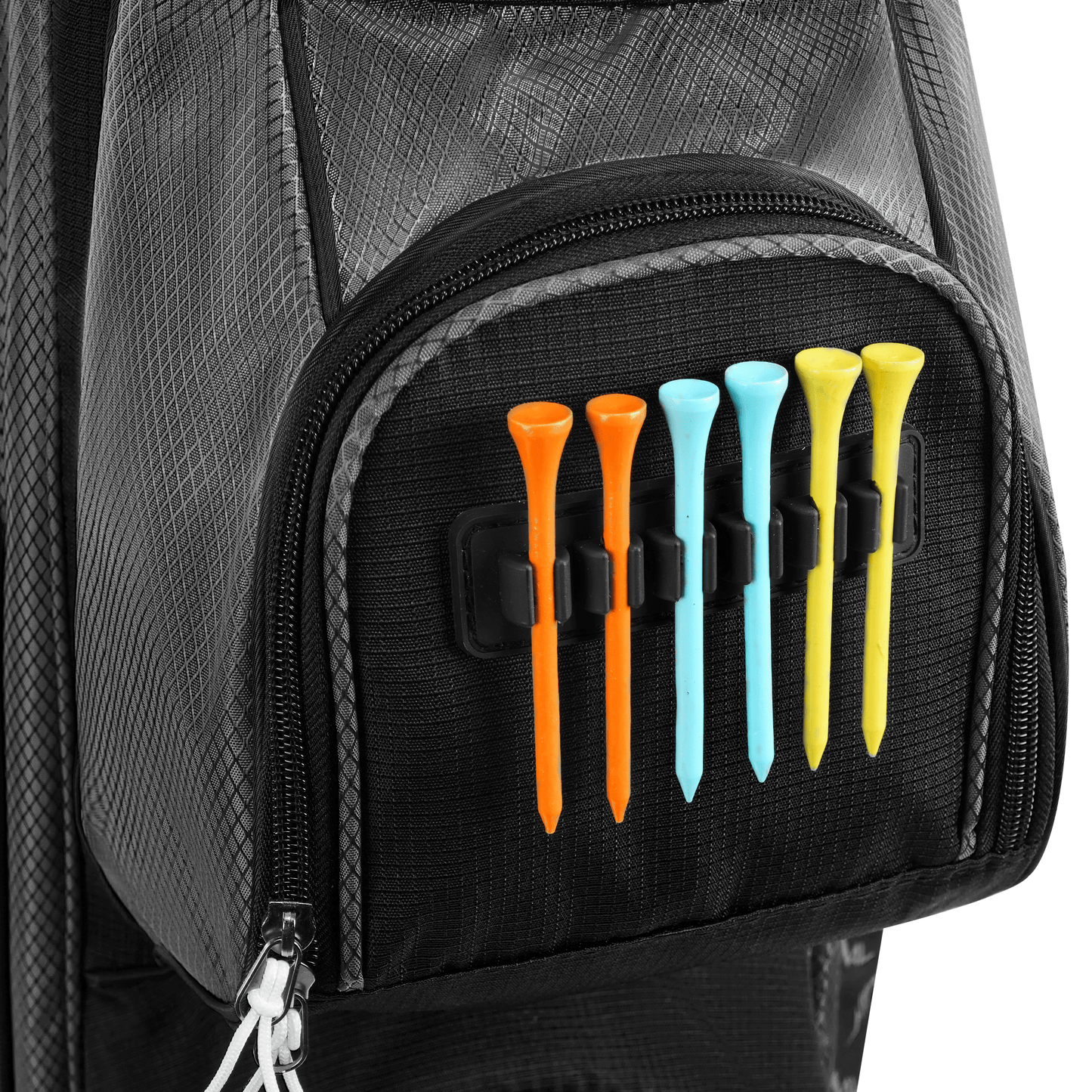 14 Way Golf Cart Bag-Black Grey