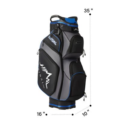 14-Way Full Length Premium Golf Cart Bag-Charcoal Gray