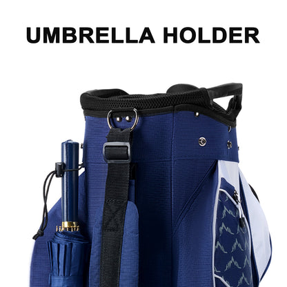 14 Way Golf Cart Bag-Navy Blue